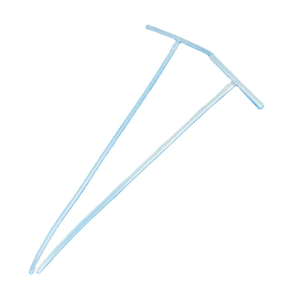Surgical Supplies Silicone T Biliary Drain Perforated T-Shaped Drainage T Tube Biliary Drains With CE ISO For Pediatric