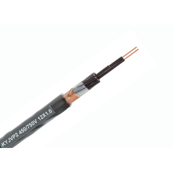 Flexible Control Cable with Stranded Copper Conductor, 2–30 Cores, 450/750 V