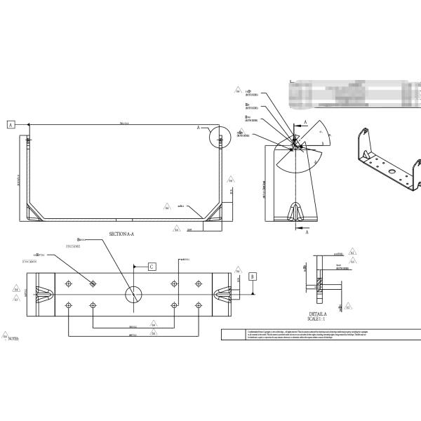 AL5052-H32 aluminum alloy bracket metal stamping parts
