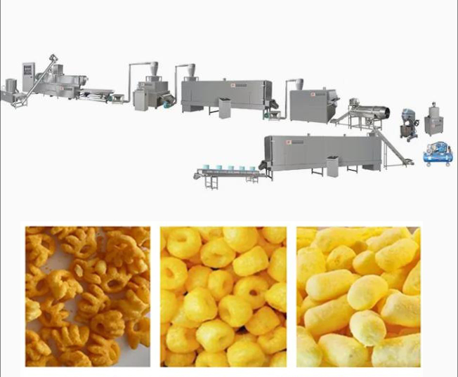 High Efficiency Automatic 3D Pellet Snack Extruder Machine Process Line