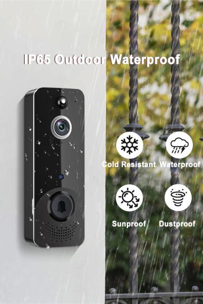Long Battery Life Wireless Intercom Ring Door Bell Waterproof 720P WIFI Remote Video Smart DoorBell Camera