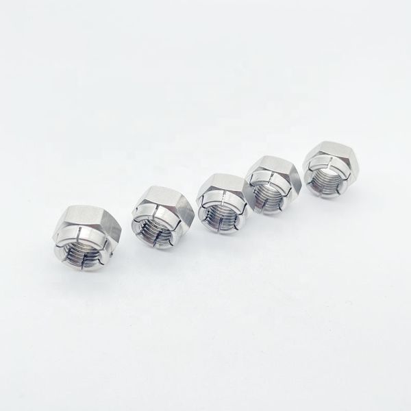 100% Inspection Before Shipment Custom Machining Stainless Steel Flexloc Top Lock Nuts for Heavy Vibration
