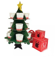 FDA Christmas Party 3 Tier Dessert Cupcake Stand