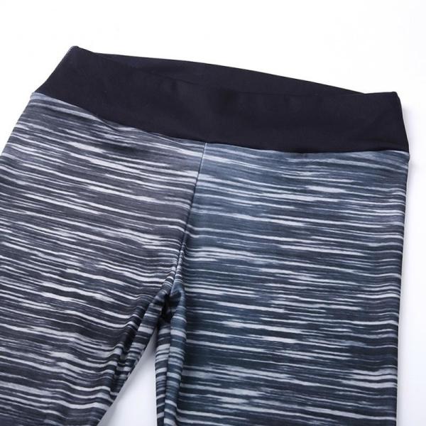 Zebra Print Yoga Pants High Waist Women Fitness Energy Seamless Push Up Calf Length Pants