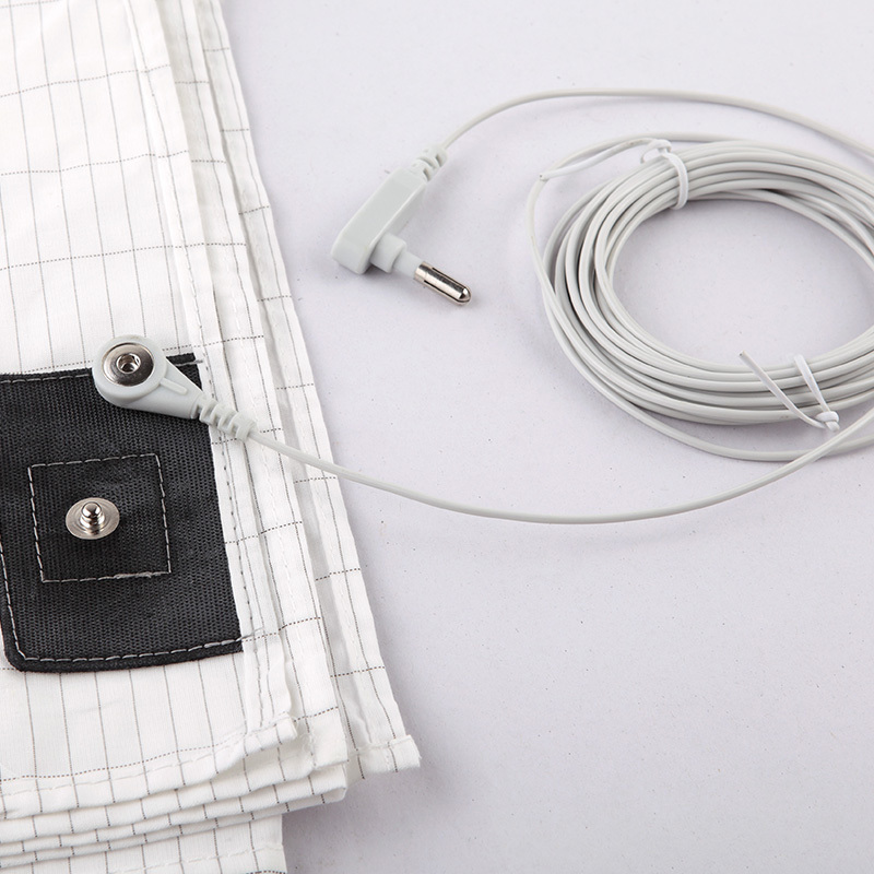Customized Grounding Half Bed Sheet With Grounding Cord Materials Organic Cotton and Silver Fiber Natural Wellness Flat Sheets