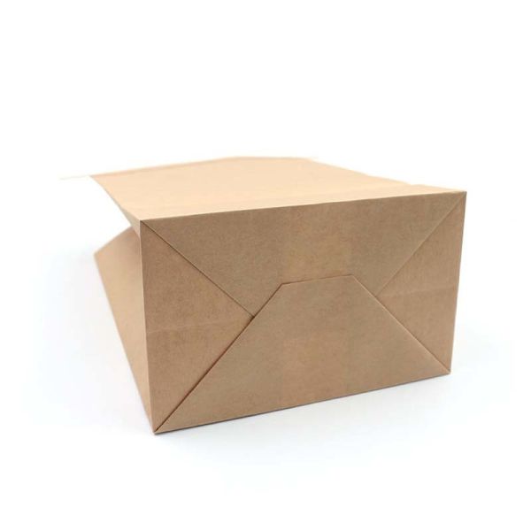 Eco Friendly SOS Paper Bags Brown Tin Tie Paper Bags Reusable For Bakery Packaging