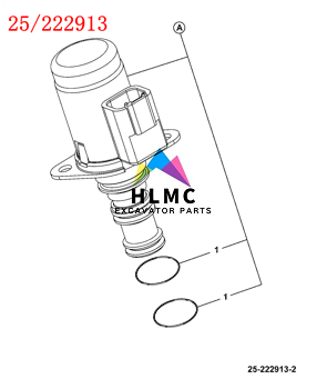 JCB Backhoe loader 12/24V Solenoid Valve 25/222913 25/MM3127 SV3-D2-D12 SV98-T39 25222913 25-222913 25MM3127 25/MM3127