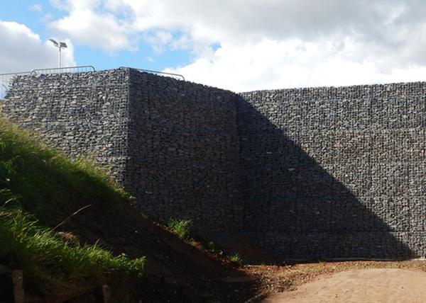 Cestas de Gabion da parede de retenção/revestimento decorativos de Gabion malha soldada