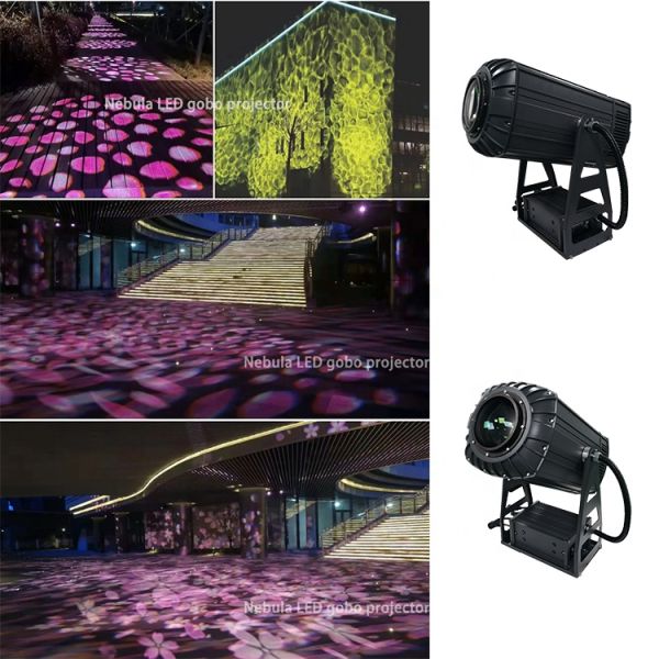 Nebula Dynamic 600w 1000w LED Gobo Zoom Image Water Floating Effect Light Gobo Projector