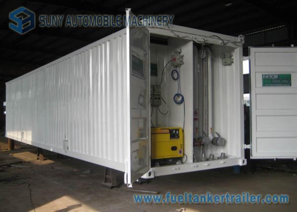 50000 L Mobile Refuel Station Container , ISO 40FT Oil Storage Tank