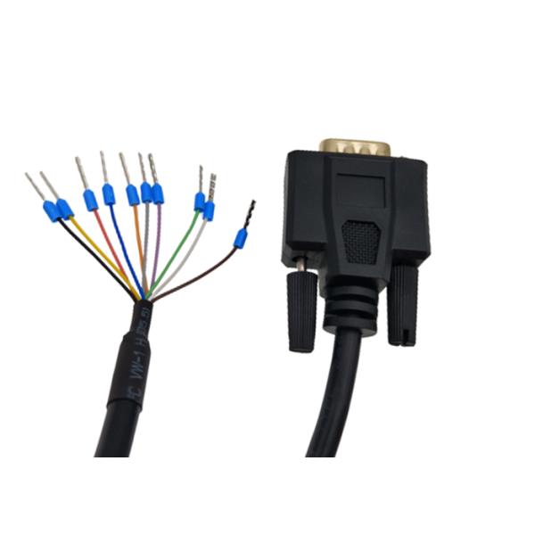 Кабель компьютера DB 9P DB9 VGA мужчины RS232 к Ferrule мини гофрирует терминальный соединитель