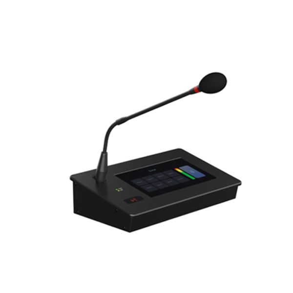 Paging Microphone System Dante Paging Microphone Touch Screen Paging Mic | Web-Based Control Solution