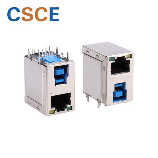 3.0 B Type RJ45 To USB Adapter , RJ45 Connector To USB For 10 / 100M Net Card