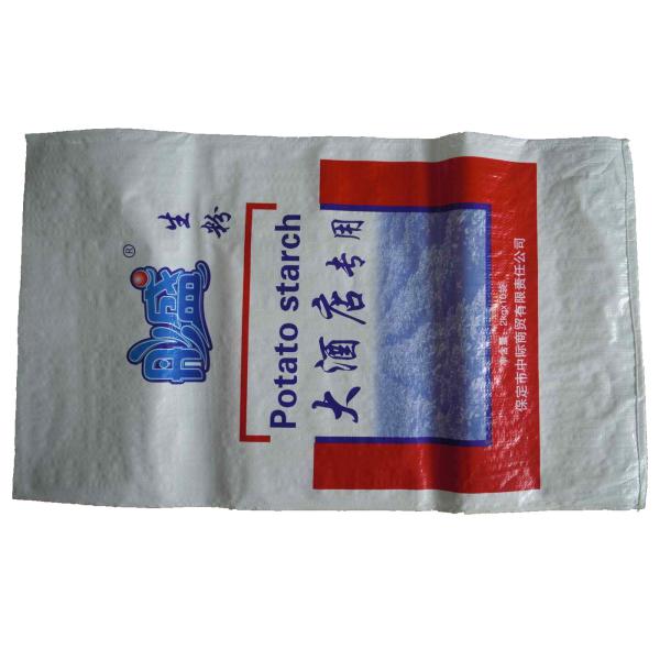 15KG - 25KG BOPP Laminated PP Woven Bags , Woven Polypropylene Sacks