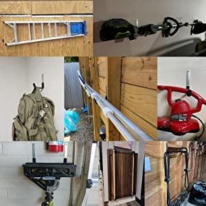 2mm espessura em pó revestido de aço sólido Garagem Organizador de ferramentas de jardim rack para acesso rápido