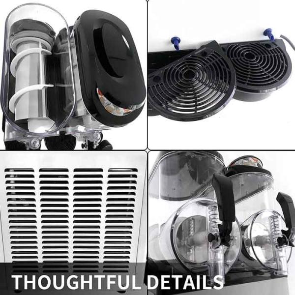 12Lx3 Tank Quality Slushie Machine Commercial Slush Frozen Drink