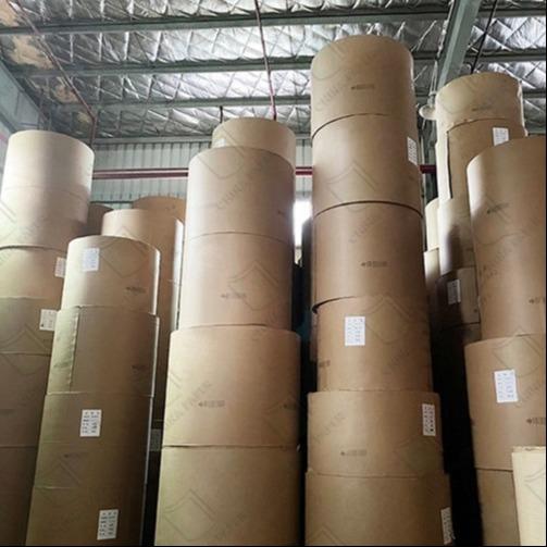 Customized Self-Adhesive Label And Sticker Material Semi Gloss White Blue Glassine Release Paper