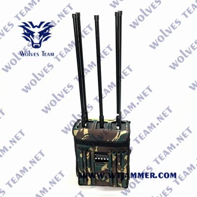 jammer durável militar da trouxa do sinal do zangão de GPS WIFI5.8G do poder superior 90W