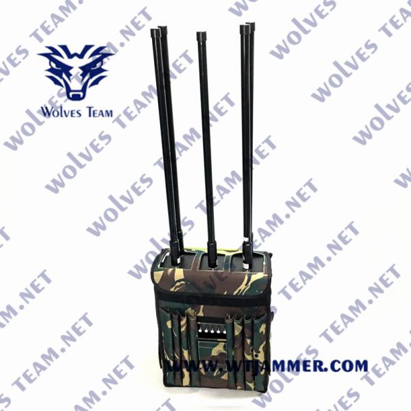 Jammer do jammer 4G 5G 150m Manpack RF do sinal da trouxa de CDMA G/M 80W EOD