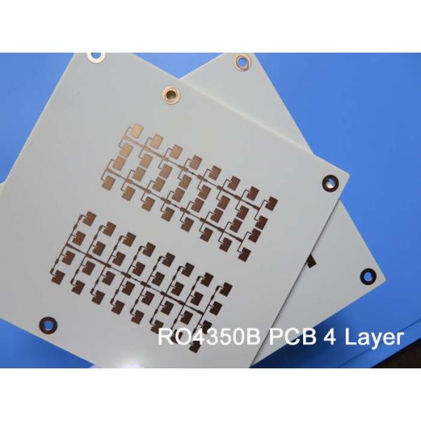 4 Layer High Frequency PCB On 6.6 Mil RO4350B and 10 Mil RO4350B for Radar System