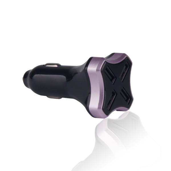 Colorful High Power Car Phone Charger Fast Charge Function Pc Fire Environmental Protection