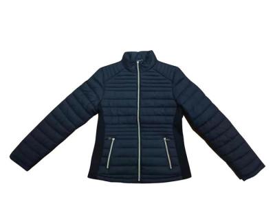Belted Ladies Quilted Padded Jacket Womens Black Quilted Jacket Ladies