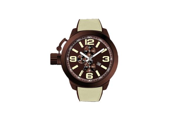 Colorful Male Analog Quartz Watch Quartz Movement 51 * 56mm Case Size