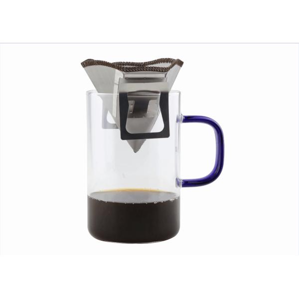 304 Stainless Steel Drip Coffee Filter Bags , Cold Brew Coffee Bags With Hanging Ear
