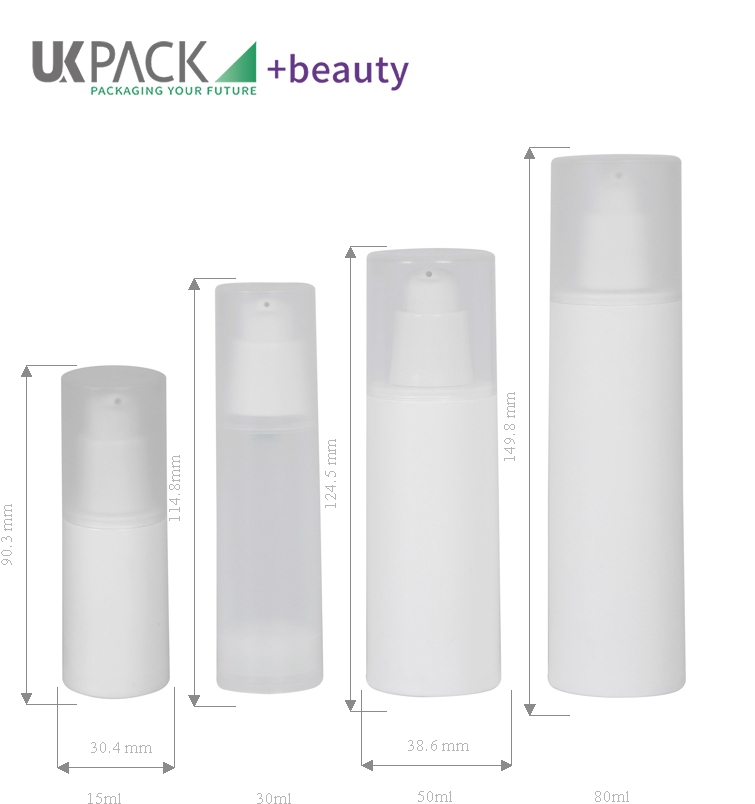 Штейновая бутылка насоса распределителя бутылки 15ml 30ml 60ml 80ml 100ml насоса Frost PP безвоздушная косметическая безвоздушная