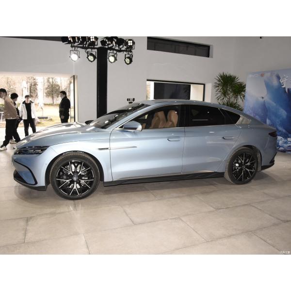 Han 2023 EV BYD Полный электрический автомобиль 610KM Четырехприводный флагманский ледник Синий