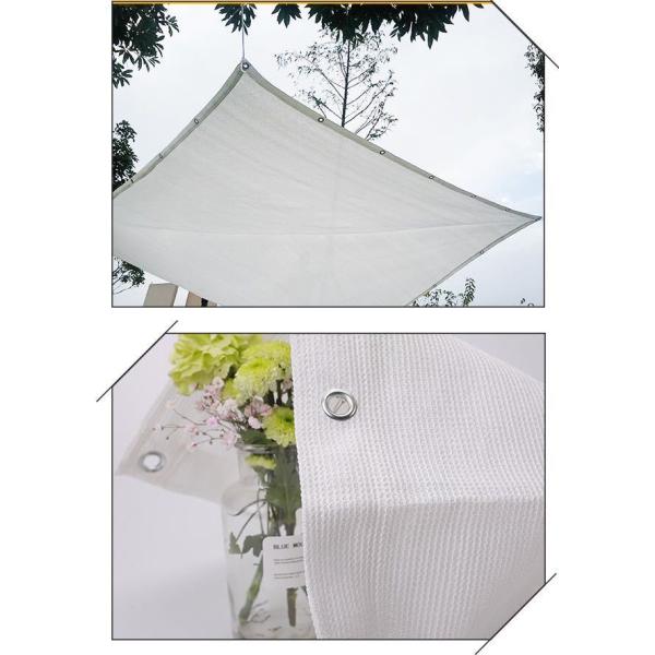 UV 40% 3x4m White Knitted Waterproof Fabric Patio Shade Covers