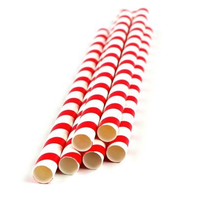 Biodegradable 12mm Paper Straws Wrap for Bubble Tea Boba Custom and in Plastic Box