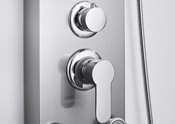 ROVATE Nickel Brushed Rain Shower Panel Round Shape For Indoor Shower Room
