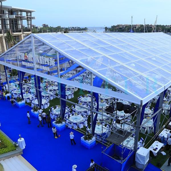 500 погружение на открытом воздухе стеклянной пяди алюминия 20x25m шатра человека горячее гальванизировало сталь