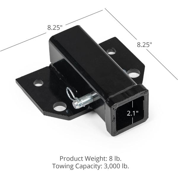 Trailer Hitch Receiver for Transformer Tractor Designed for 5/8 Inch Diameter Hitches