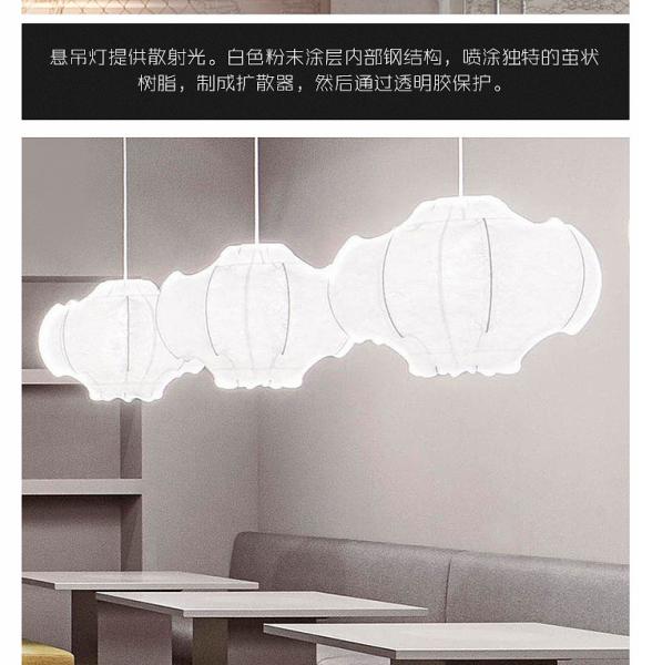 Viscontea Pendant light Italian Designer Silk Lamp bedroom contemporary pendant lights for kitchen island(WH-AP-544)