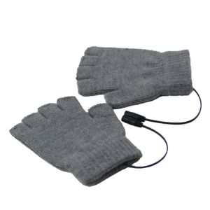 Half-Finger Design For Dexterity Foldable Fingertips Graphene Heating Gloves For