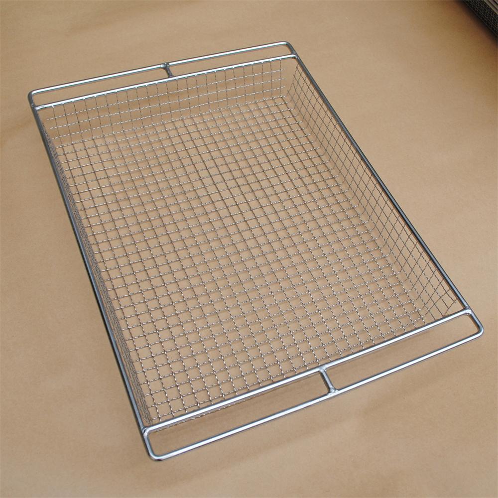 Food Grade 304 316 Stainless Steel Electro Galvanized Wire Mesh Tray with Quick Connect Coupler for Cable Management