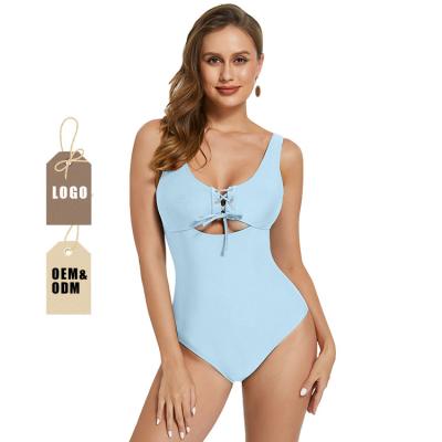 HEXIN 2022 Private Label Beachwear High Waist Tummy Control Two Pieces Bikini for Women