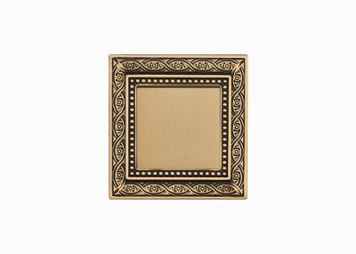 EU Standard French Sockets And Switches 87mm 91.2mm Brass Switched Socket