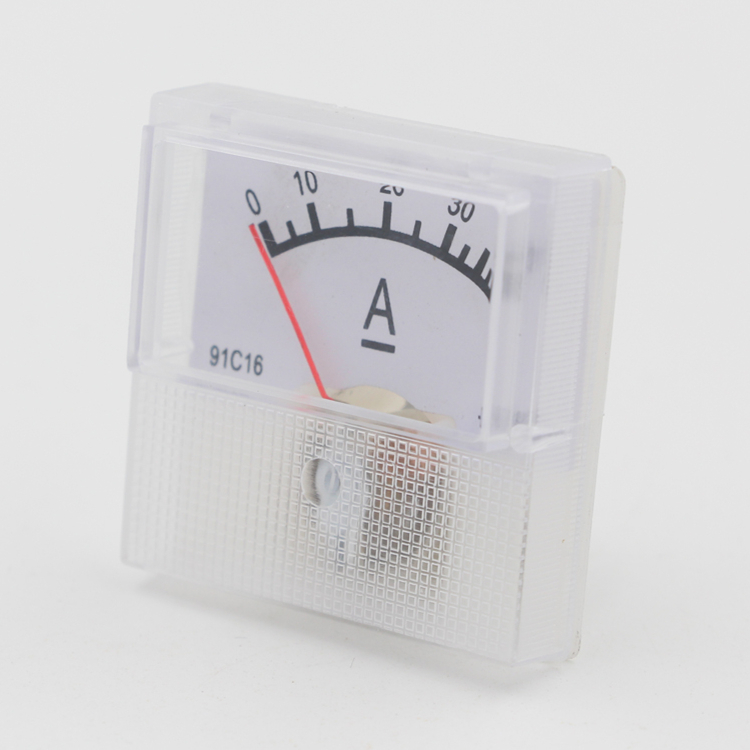 40*40mm Analog DC Ampere Meter 50A with Shunt for 91L16 30A 20A Display Type Analog Only