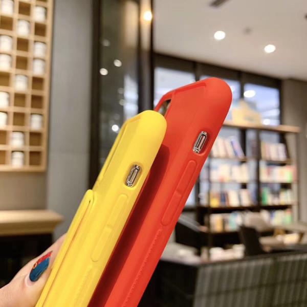 2 In 1 Candy Colour Phone Case Shockproof TPU Material Finger Grip Stand