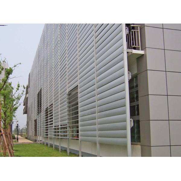 Modern Sunshade Vertical Aluminium Sun Louver For Building Decorative