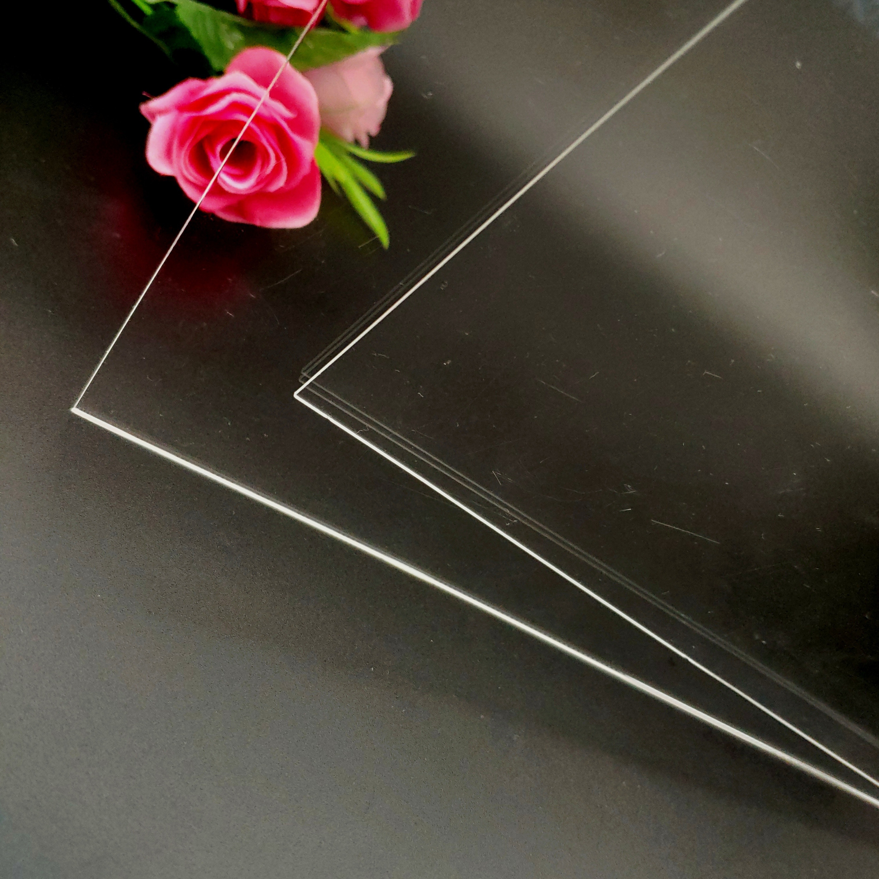 Custom 3mm A4 Transparent Acrylic Sheet CNC Laser Cutting High Clarity