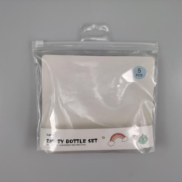 4PCS Leak-Proof Refillable Toiletry Containers Kit Collar Material PET Travel Kit Bottle