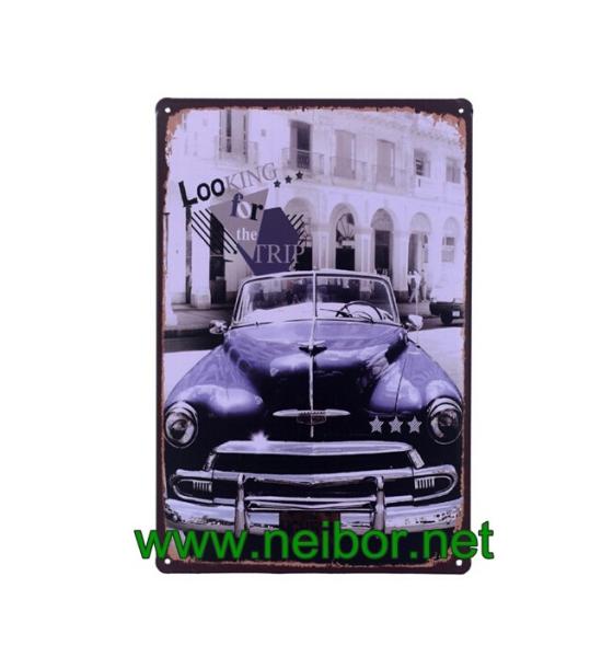 Motorcycle&Car themed metal tin sign tin poster wall plaque for home & bar decoration
