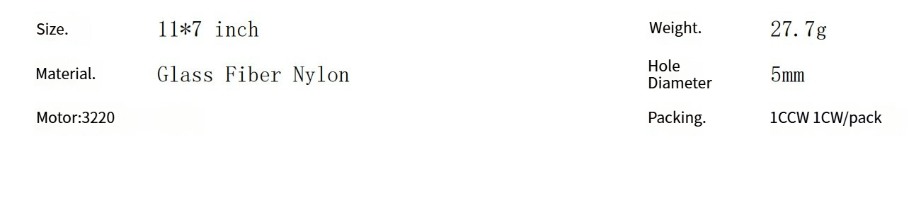 Hot Sales High Quality Gemfan 1170-3 11 Inch Aerial Propeller Sale Drone Accessories