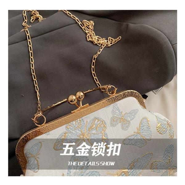 NOVA BOLSA DE JANETAS CHEONGSAM DE ESTILO CHINESE PARA MUJERES 2024 Primavera/Verão NOVA BOLSA DE MANOS