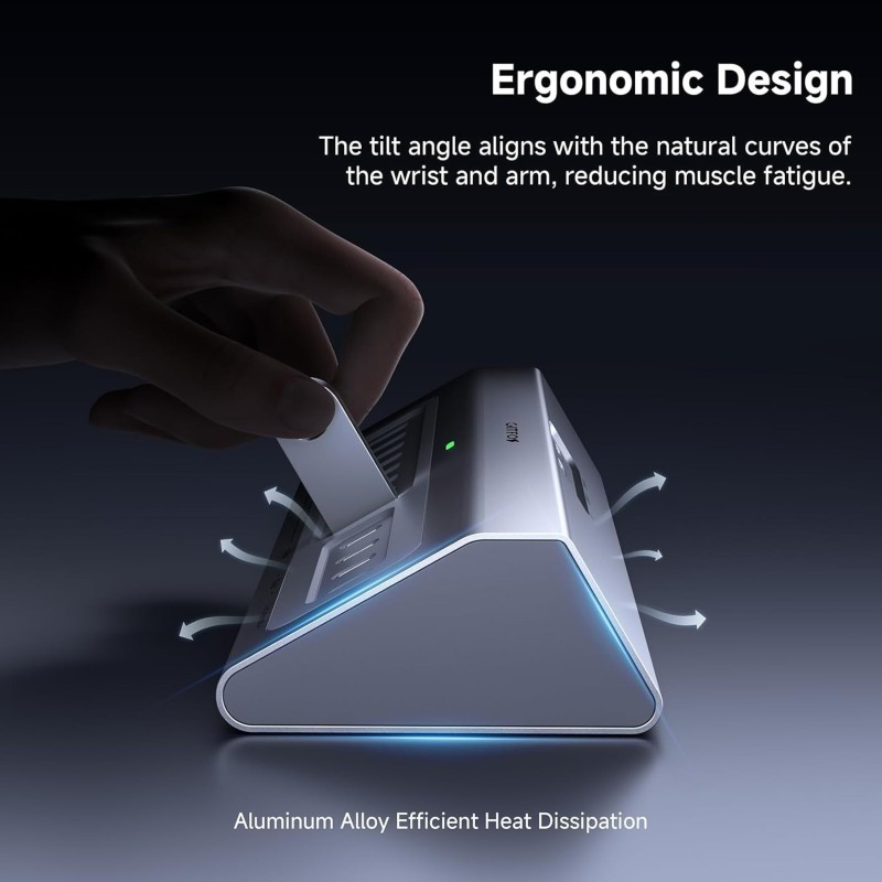 13-Port USB C Hub with 65W DC Power Adapter 10Gbps Data Transfer and 100W PD Charging for MacBook Laptop