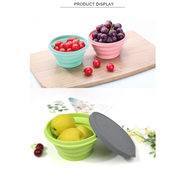 Облегченный складной складный шар силикона 750ML с крышкой